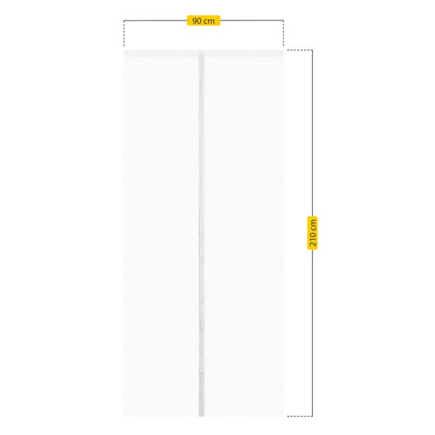 PRIBOR SCHELLENBERG MAGNETNA ZAVESA PROTI MRČESU 90X210CM BEL