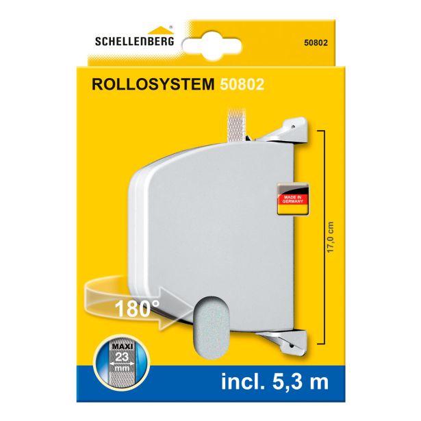 PRIBOR SCHELLENBERG NAVIJALEC ZA ROLETE MAXI 5.3M VRTLJIVA VRVICA BELA