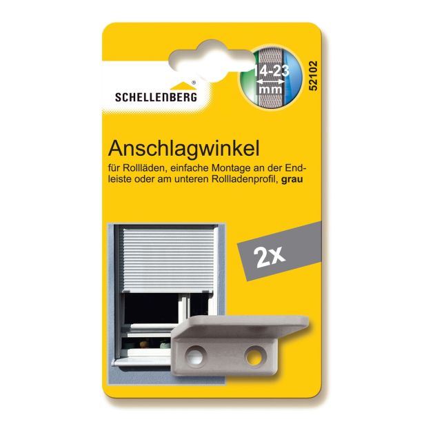 SCHELLENBERG KOTNI ODBOJNIK ZA ROLETE SIVE BARVE