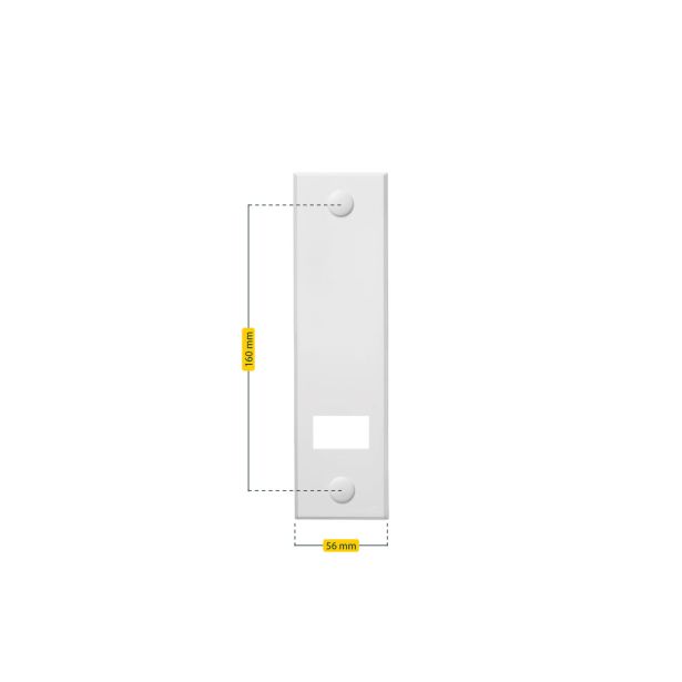 PRIBOR SCHELLENBERG POKRIVNA PLOŠČA STANDARD RAZMIK LUKENJ 16CM, BELA