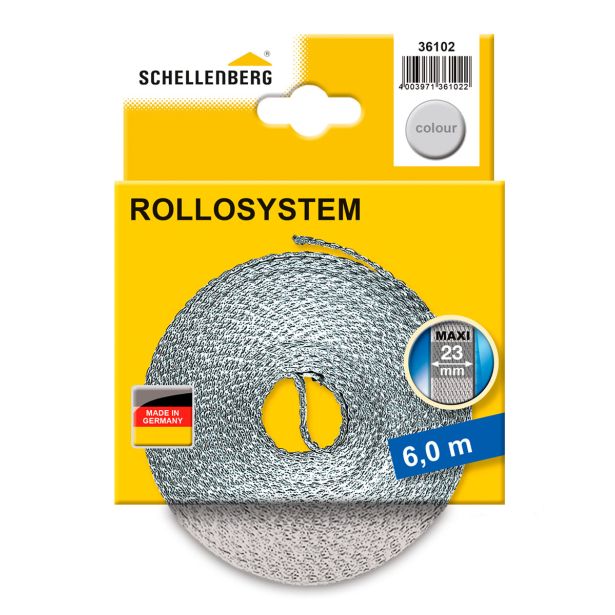 PRIBOR SCHELLENBERG TRAK ZA ROLETE MAXI 23MM/6.0M SIV