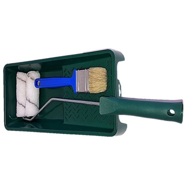 PRIBOR ZA PLESKANJE MTECH SET ŠT.5 5-DELNI -ROČAJ+2X VALJ+ČOPIČ+BANJ