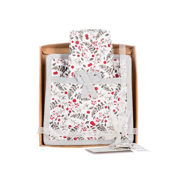 PRIJEMALKA SIRETESSILE 20X20 CM IN KUHINJSKA KRPA 40X60 CM