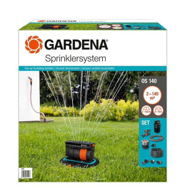 PRIKLJUČEK ZA VODO GARDENA SPRINKLERSYSTEM UGREZNI ZALIVALNIK OS 140