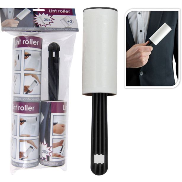 PRIPOMOČEK, TEKSTIL EH VALJČEK ZA KOSME S TREMI NASTAVKI