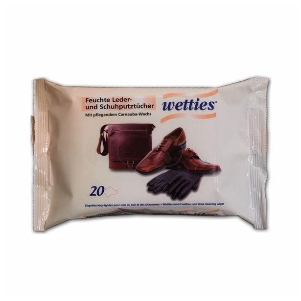 PRIPOMOČEK ZA ČIŠČENJE BANEX VLAŽNE KRPICE ZA ČIŠČENJE USNJA Z VOSKOM 20/1