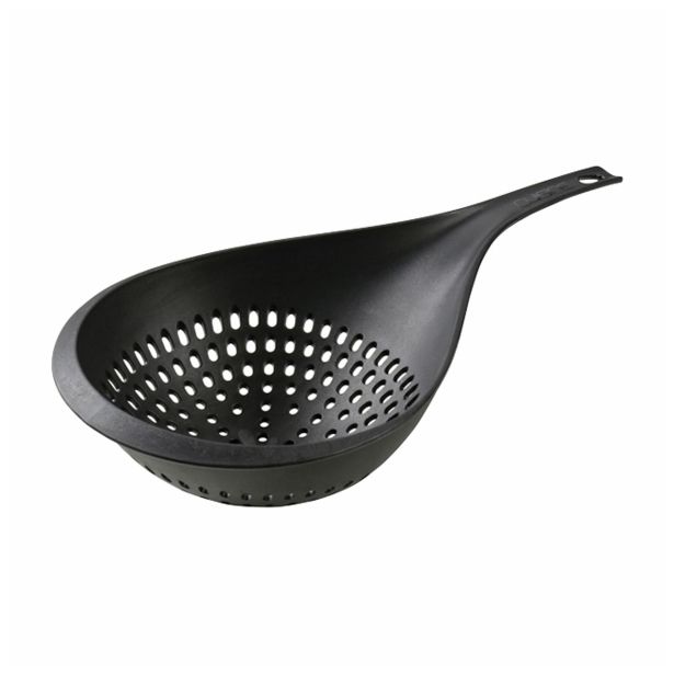 PRIPOMOČEK ZA ODCEJANJE CUISINE CEDILO 19CM Z ROČAJEM ČRN