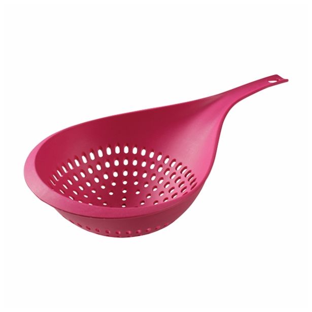 PRIPOMOČEK ZA ODCEJANJE CUISINE CEDILO 19CM Z ROČAJEM ROZA