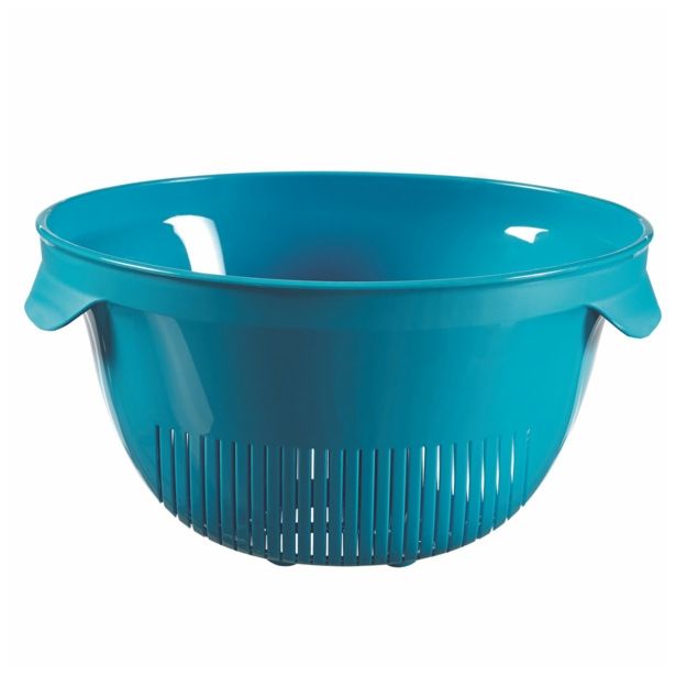 PRIPOMOČEK ZA ODCEJANJE CURVER CEDILO Z ROČAJEMA TURKIZ