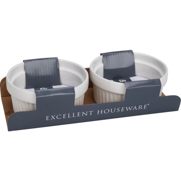 PRIPOMOČEK ZA PEKO EH MODEL ZA SUFLE BELI 2/1 PORCELAN 11 X 4.8CM