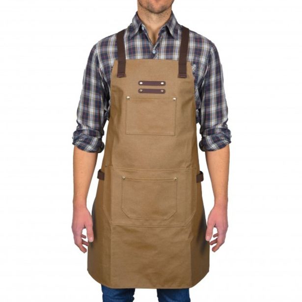 PRIPOMOČEK ZA PEKO LIVOO GS166 USNJEN PREDPASNIK RJAV