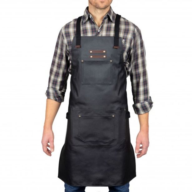 PRIPOMOČEK ZA PEKO LIVOO GS166N USNJEN PREDPASNIK SIV