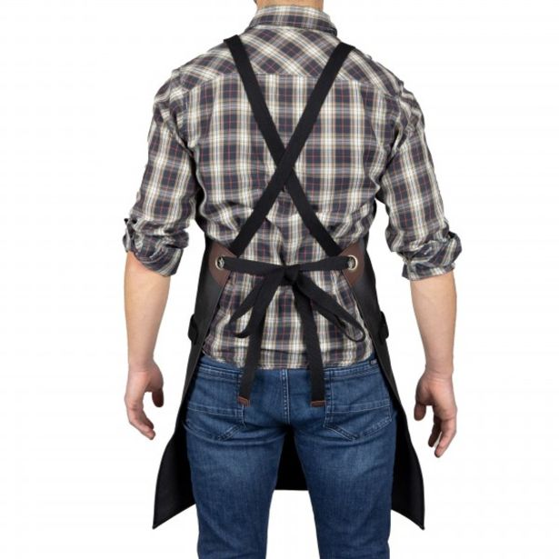 PRIPOMOČEK ZA PEKO LIVOO GS166N USNJEN PREDPASNIK SIV