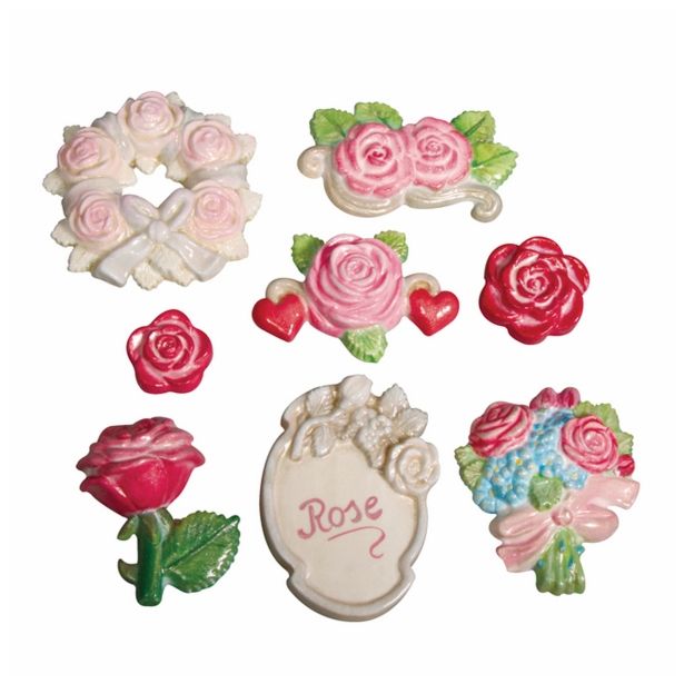 PRIPOMOČKI ZA MODELIRANJE RAYHER KALUP ROŽNI VRT