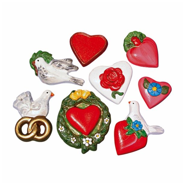 PRIPOMOČKI ZA MODELIRANJE RAYHER KALUP SRCA IN GOLOBČK