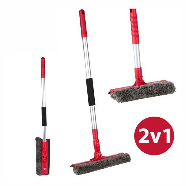 PRIPOMOČKI ZA OKNA DIRT DEVIL 2V1 KRPA/BRISALEC ZA STEKLO 68-116CM