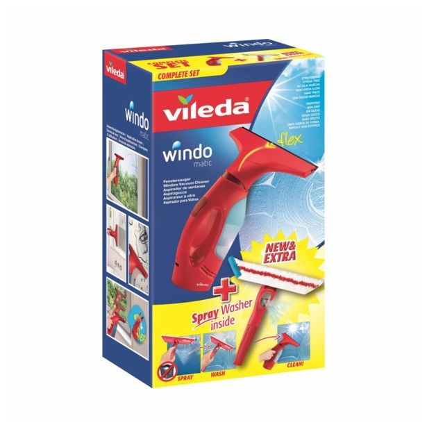 PRIPOMOČKI ZA OKNA VILEDA ČISTILEC ZA OKNA WINDOMATIC + SPREJ