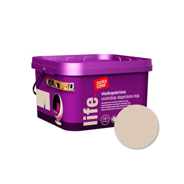 PRIPRAVLJENA BARVA ZORKA COLOR LIFE ALMOND 3011 2.5 L