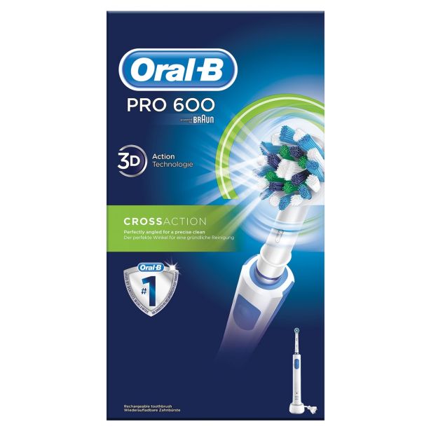 ELEKTRIČNA ZOBNA ŠČETKA ORAL-B PRO 600 CROSS ACTION