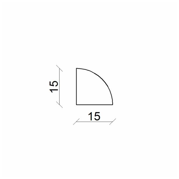 KOTNA ZAKLJUČNA LETEV FN PRO FLEX BEŽ 15X15X2400 MM