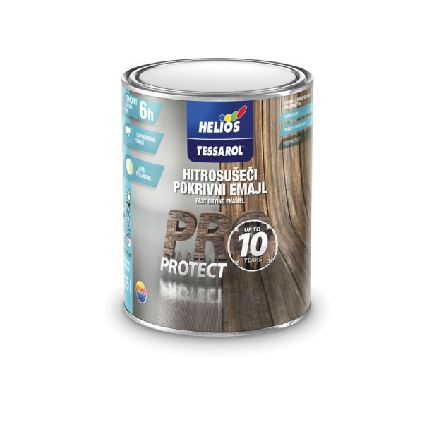 POKRIV.PREM.ZA KOV.,LES HELIOS TESSAROL PRO PROTECT BELI SATIN 0.75 L
