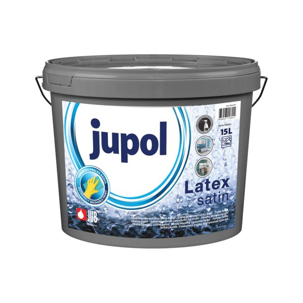 PROFESIONALNA BARVA JUB JUPOL LATEX SATEN BELI 15 L