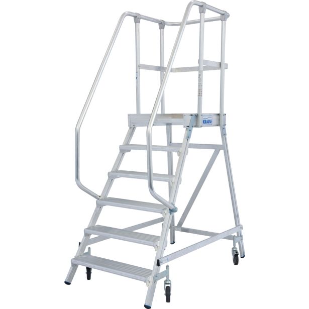 PROSTOSTOJEČA LESTEV KRAUSE STABILO PREMIČNI PODEST 6 STOPNIC BREZ ROČAJEV/OGRAJE