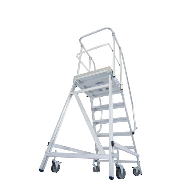 PROSTOSTOJEČA LESTEV KRAUSE STABILO PREMIČNI PODEST 6 STOPNIC BREZ ROČAJEV/OGRAJE