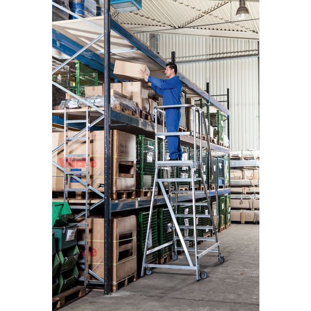 PROSTOSTOJEČA LESTEV KRAUSE STABILO PREMIČNI PODEST 7STOPNIC ENOSTRANSKI BREZ ROČAJEV