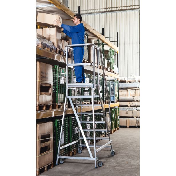 PROSTOSTOJEČA LESTEV KRAUSE STABILO PREMIČNI PODEST 7STOPNIC ENOSTRANSKI BREZ ROČAJEV