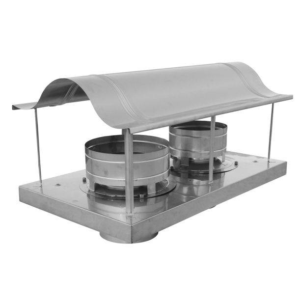 OBLOŽNI ELEMENT ZA DIMNIK KIP PROTIVETRN STREHA 120-200 DVOJNI DIMNIK 500/870