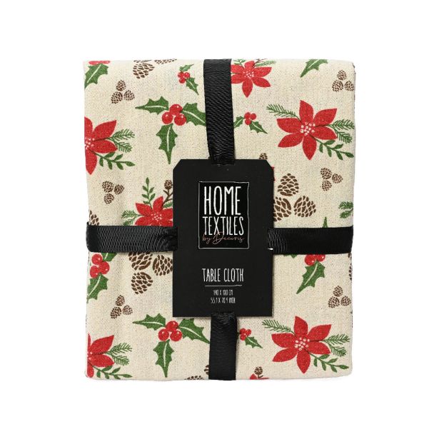 PRT DECORIS 140X180 CM, BOMBAŽ, BOŽIČNE ZVEZDE