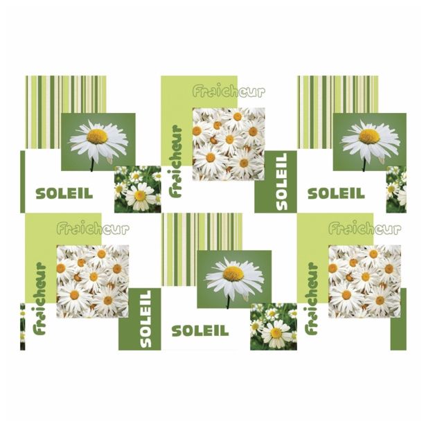 PRT NA ROLI NESE ROŽE ZELEN ŠIRINA 140 CM