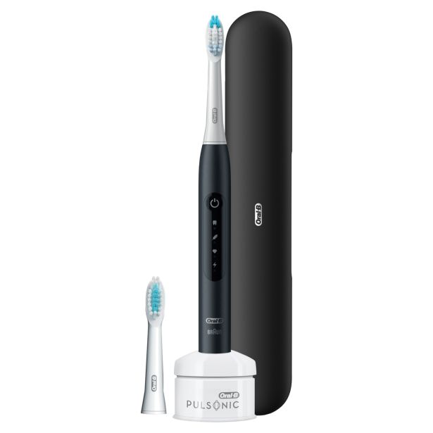 ELEKTRIČNA ZOBNA ŠČETKA ORAL B PULSONIC SLIM LUXE 4500 MATTE BLACK TRAVEL