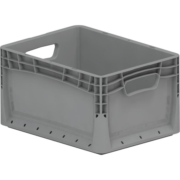 KONTEJNER - ZABOJNIK SURPLUS PVC 40X30X22 CM - SIV POLNE STENE 20L