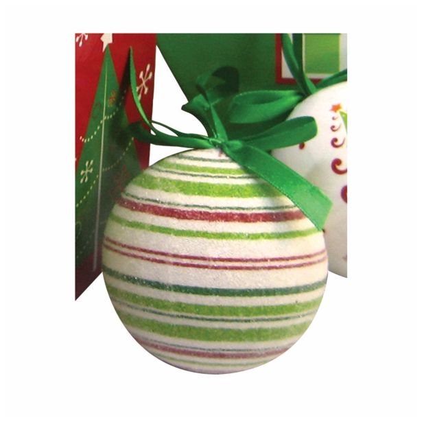 PVC BUNKA GLOSSTYLE BUNKE V ŠKATLI 14 KOS 75 MM 7POSUTIH RDEČE/ ZELENE