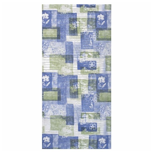 PVC KOPALNIŠKA PREPROGA BACCHETTA DECOFLEXY MODRO ZELENE ROŽE 65 CM