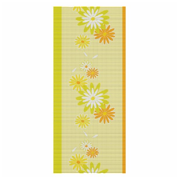 PVC KOPALNIŠKA PREPROGA BACCHETTA DECOFLEXY ZELENO RUMENE ROŽE 65 CM