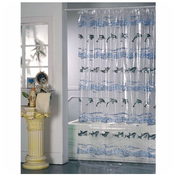 PVC KOPALNIŠKA ZAVESA MSV 180X200 DELFINI