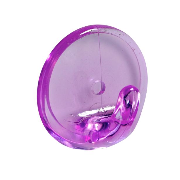 PVC OBEŠALNA KLJUKA HETTICH DIY SAMOLEPILNA, FI 36X20 MM, ROZA