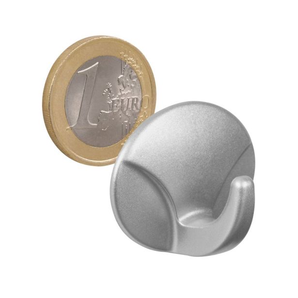 PVC OBEŠALNA KLJUKA WALTECO SAMOLEPILNA PVC KROMIRANA MAT