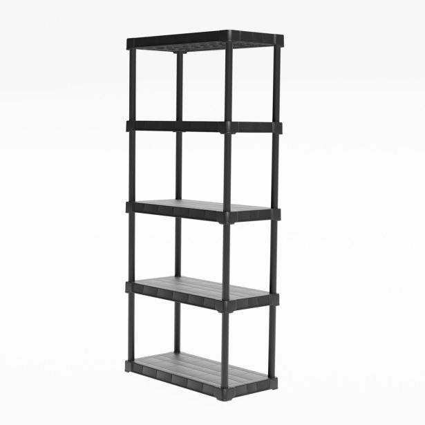 PVC REGAL PRACTIC 174.5X80X40 CM 5P/50KG ČRN