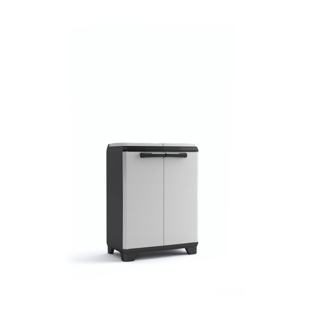 OMARA KETER SPLIT - PREMIUM CABINET, NAMENJENA ZA LOČEVANJE ODPADKOV ČRNO-SIVA 92X68X39 CM / 2X110 L