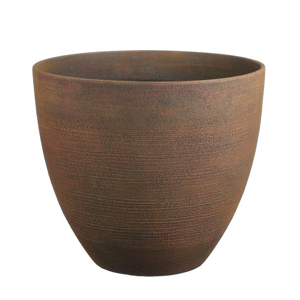 PE ZUNANJI LONEC MICA BRAVO BARVA ZEMLJE REBRAST - V39.5XD45CM