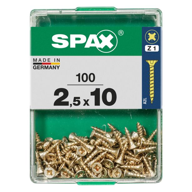 UNIVERZALNI VIJAK SPAX PZ 2.5X10 YELLOX A2G V ZAVITKU 100KOS