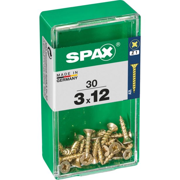 UNIVERZALNI VIJAK SPAX PZ 3X12 YELLOX A2G V ZAVITKU 30KOS