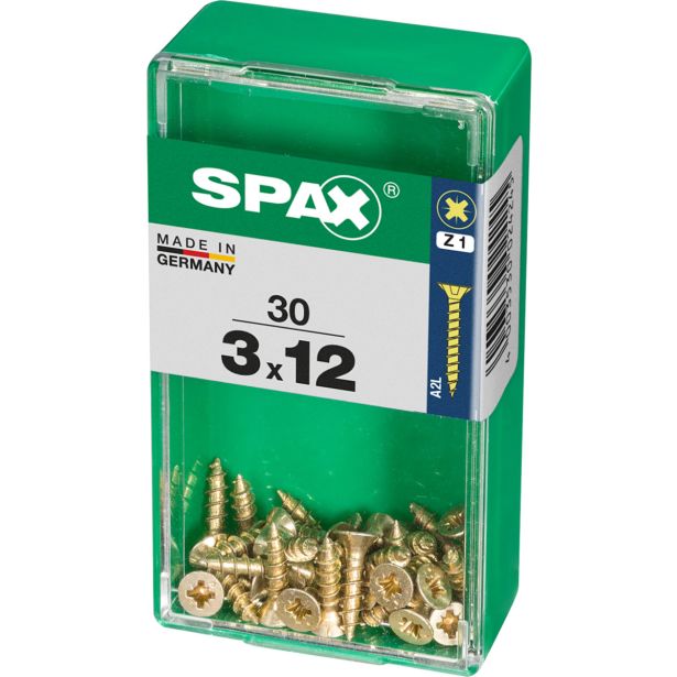 UNIVERZALNI VIJAK SPAX PZ 3X12 YELLOX A2G V ZAVITKU 30KOS