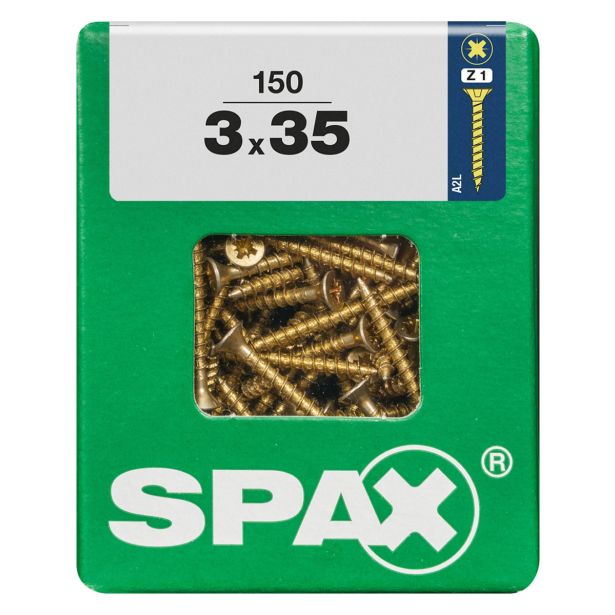 UNIVERZALNI VIJAK SPAX PZ 3X35 YELLOX A2G V ZAVITKU 150KOS