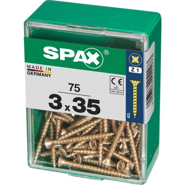 UNIVERZALNI VIJAK SPAX PZ 3X35 YELLOX A2G V ZAVITKU 75KOS