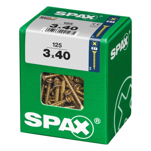 UNIVERZALNI VIJAK SPAX PZ 3X40 YELLOX A2G V ZAVITKU 125 KOS
